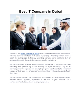 Best IT Company in Dubai