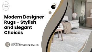 Premium Modern Designer Rugs by London Rug Company