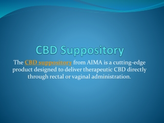 CBD Suppository
