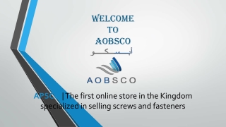 Durable Stainless Steel Bolts and Nuts – Quality by AOBSCO