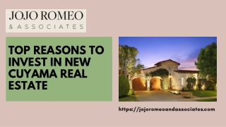 Top Reasons to Invest in New Cuyama Real Estate