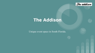 Unforgettable New Year's Eve- Gourmet Dining & Live Entertainment at The Addison