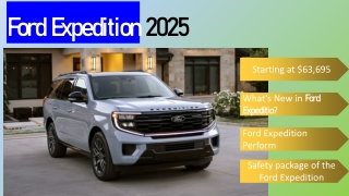 2025 Ford Expedition Pricing, Performance, and Features Details