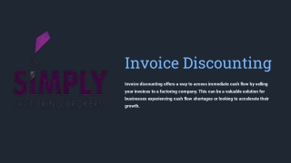 Invoice Discounting