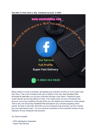 Top sites 31 How much a  Buy  Facebook account  in 2024 - Copy - Copy