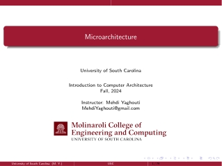 CSCE-212-Intro-To-Computer-Architecture-Lecture7-MicroArchitecture