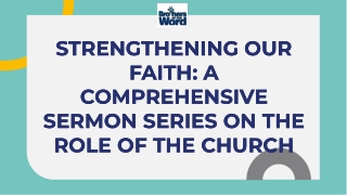 Sermon Series On The Church