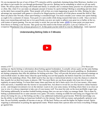 Sports Betting Champ: The Time To Become Richer Swiftly