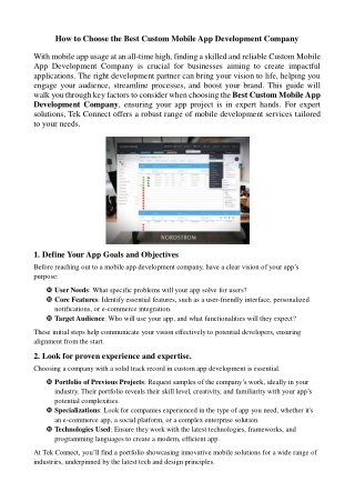 How to Choose the Best Custom Mobile App Development Company(1)