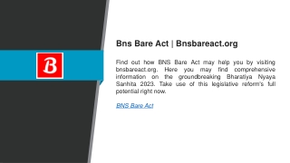 Bns Bare Act  Bnsbareact.org