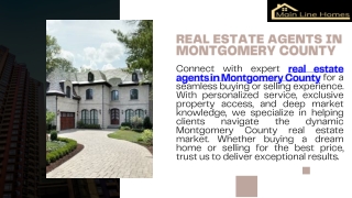 Real Estate Agents in Montgomery County  Expert Guidance for Buying & Selling