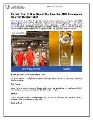 The Essential BBQ Accessories for Every Outdoor Chef