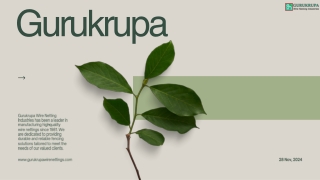 Gurukrupa The Growing Demand for Wire Mesh in Garden Applications