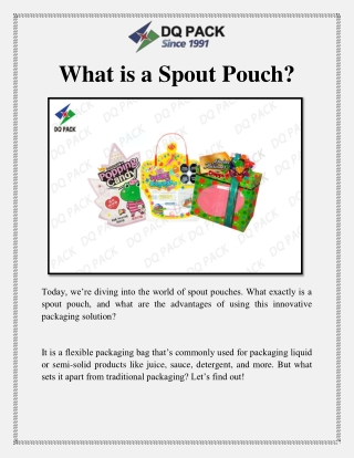 What is a Spout Pouch ?