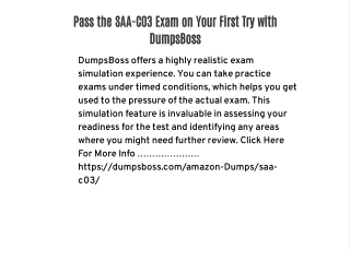 SAA-C03 Dumps – Your Key to Passing the AWS Certification Exam