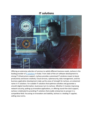 IT solutions