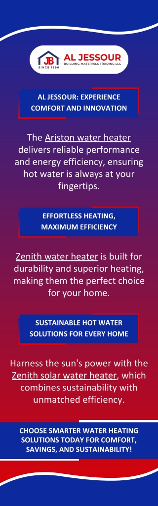 AL JESSOUR EXPERIENCE COMFORT AND INNOVATION