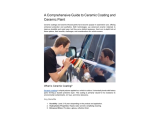 A Comprehensive Guide to Ceramic Coating and Ceramic Paint