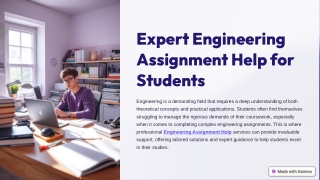 Expert Engineering Assignment Help For Students