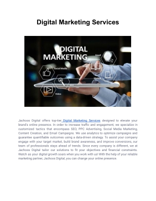 Digital Marketing Services