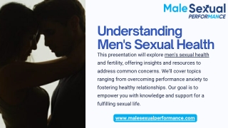 Understanding Men's Sexual Health