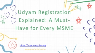 Udyam Registration Explained A Must-Have for Every MSME