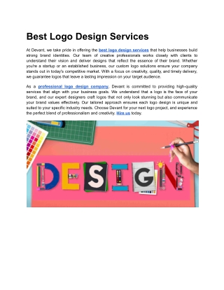 Best Logo Design Services