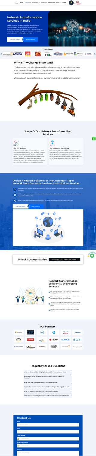 What Is Network Transformation Services?