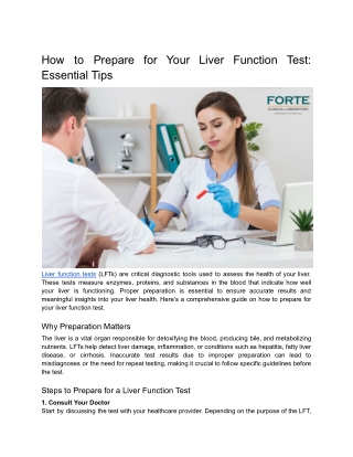 How to Prepare for Your Liver Function Test_ Essential Tips