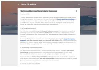 The Financial Benefits of Going Solar for Businesses