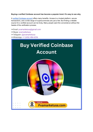 How to Buy, Verified Coinbase Account 3 Easy Steps