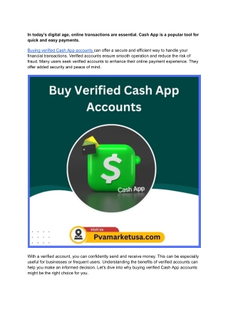 Best Places to Buy, Verified Cash App Accounts