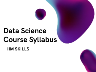 DATA SCIENCE COURSE SYLLABUS