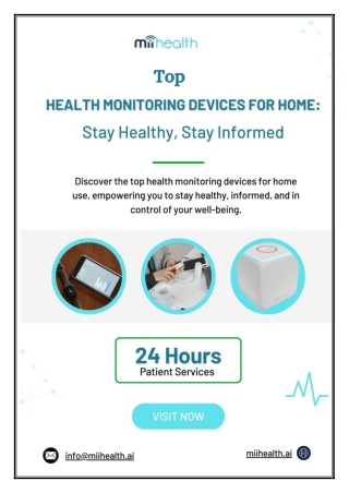Top Health Monitoring Devices for Home