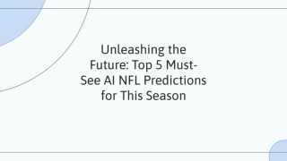 Unleashing the Future - Top 5 Must-See AI NFL Predictions for This Season