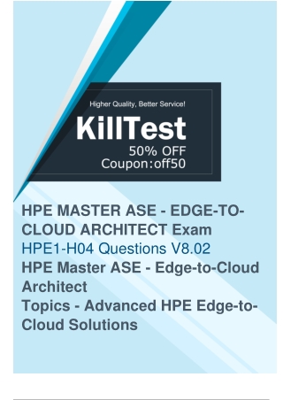 HPE HPE1-H04 Exam Questions to Ensure Your Success