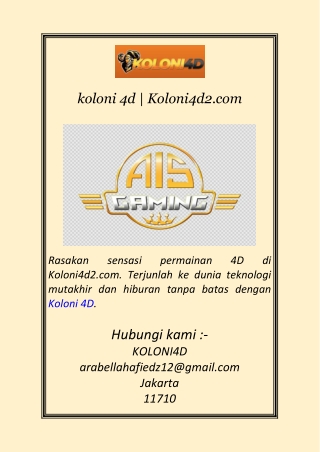 koloni 4d | Koloni4d2.com