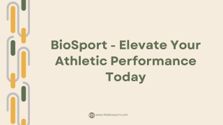 BioSport - Elevate Your Athletic Performance Today