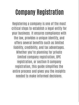 Company Registration