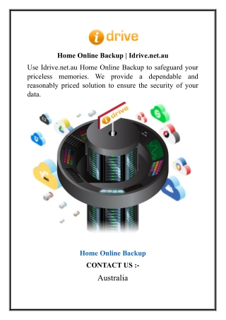 Idrive Online Backup | Idrive.net.au