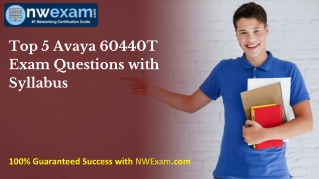 Top 5 Avaya 60440T Exam Questions with Syllabus