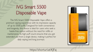 IVG Smart 5500 Disposable Vape
