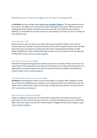 Ricoh toner Singapore