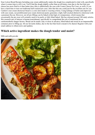 Half-cracked Sour Lotion Pie Crust Dish