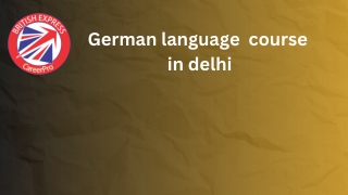 German language course in delhi