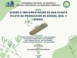 Mapa Conceptual - producción de biogás