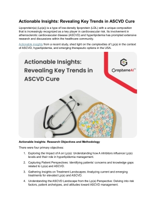 Actionable Insights: Revealing Key Trends in ASCVD Cure