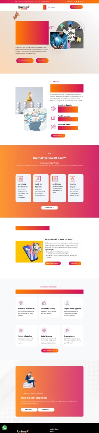 Join Unimak School of Tech for Advanced Digital Marketing and WordPress Courses