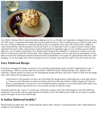 5 Component Flatbreads No Yeast