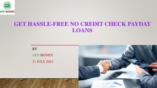 Get Hassle-Free No Credit Check Payday Loans